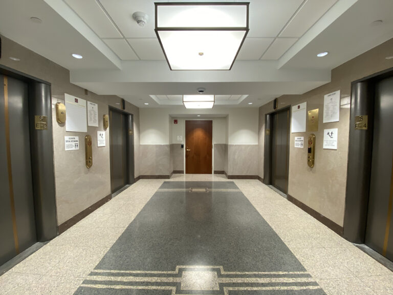 Wake County Office Building Ground Floor Elevator Lobby Renovations in downtown Raleigh, NC